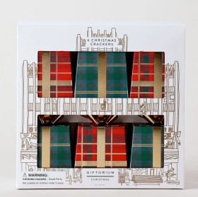 Myer-Giftorium-Heirloom-Tartan-Present-Crackers-Set-of-6 on sale