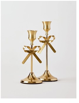 Myer-Giftorium-Heirloom-Bow-Candle-Holders-Set-of-2 on sale