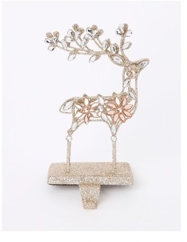 Myer+Giftorium+Luxe+Bejewelled+Wire+Reindeer+Stocking+Holder