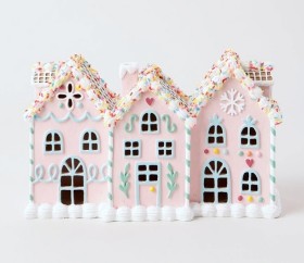 Myer+Giftorium+Candyland+Resin+Gingerbread+House+with+LED
