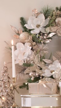Myer-Giftorium-Luxe-Magnolia-Leaves-Bauble-Wreath on sale