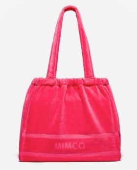 Mimco-Crest-Towelling-Tote-Flamingo on sale