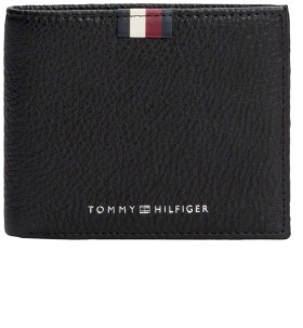 Tommy+Hilfiger+Premium+Leather+Coin+Wallet+-+Black