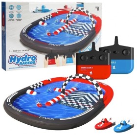 Sharper+Image+Hydro+Park+Remote+Control+Boat+Set+With+Racers+and+Pool+Track