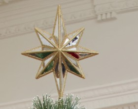 Myer+Giftorium+Heirloom+Plastic+Mirrored+Decogram+Guiding+Star+Tree+Topper