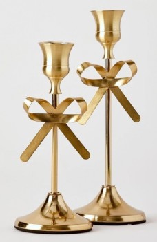 Myer-Giftorium-Heirloom-Bow-Candle-Holders-Set-of-2 on sale