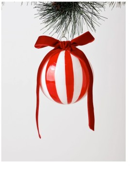 Myer-Giftorium-Heirloom-Glass-Vintage-Stripe-Bauble on sale