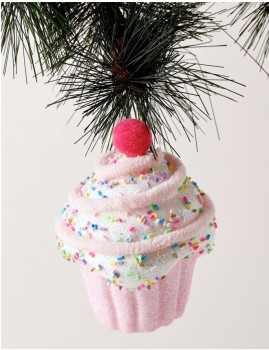 Myer+Giftorium+Candyland+Styrofoam+Cupcake+with+Cherry+Ornament