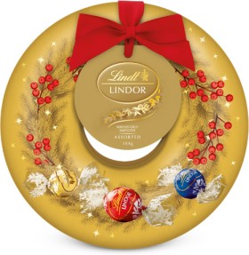 Lindt+Lindor+Small+Wreath+Tin+184g