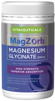 Vitaceuticals+MagZorb+Magnesium+Glycinate+Capsules+100+Pack