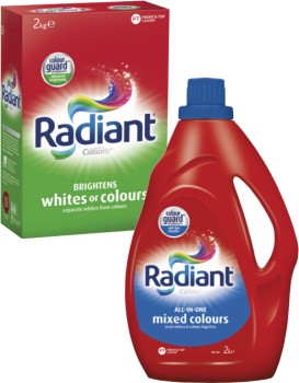 Radiant-Laundry-Liquid-2-Litre-or-Powder-2kg on sale