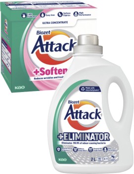 Biozet+Attack+Plus+Laundry+Liquid+2+Litre+or+Powder+2kg