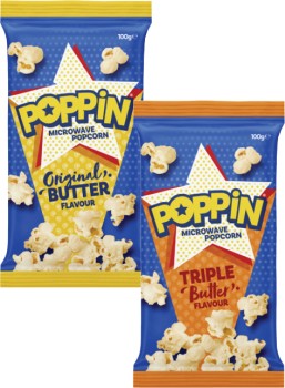 Poppin-Microwave-Popcorn-100g on sale