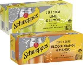Schweppes-Infused-Sparkling-Water-10x375mL on sale