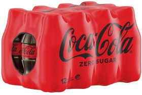 Coca-Cola-Zero-Sugar-Soft-Drink-12x300mL on sale