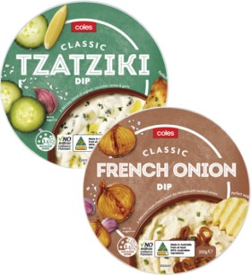 Coles-Dip-200g on sale
