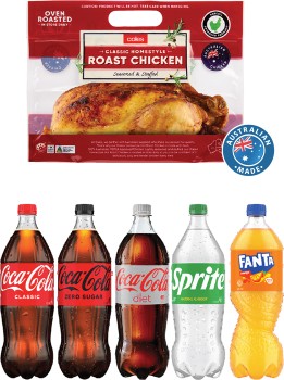 Coles-Hot-Roast-RSPCA-Approved-Chicken-and-One-of-Coca-Cola-Fanta-or-Sprite-Soft-Drink-125-Litre on sale