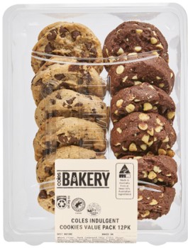 Coles+Bakery+Indulgent+Cookies+Value+Pack+12+Pack