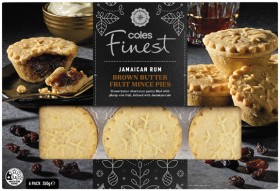 Coles+Finest+Jamaican+Rum+Brown+Butter+Fruit+Mince+Pies+6+Pack+350g