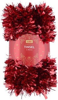 Red-Gold-or-Silver-Tinsel-3-Metre on sale