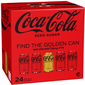 Coca-Cola-Zero-Sugar-Soft-Drink-24x375mL on sale