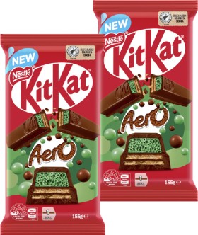 NEW-Nestl-Kit-Kat-Aero-Mint-Block-Chocolate-155g on sale