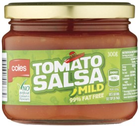 Coles-Tomato-Salsa-300g on sale