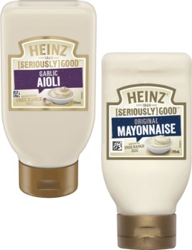 Heinz-Seriously-Good-Aioli-or-Mayonnaise-295mL on sale
