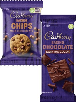Cadbury-Baking-Chocolate-Chips-Melts-or-Blocks-180g-225g on sale