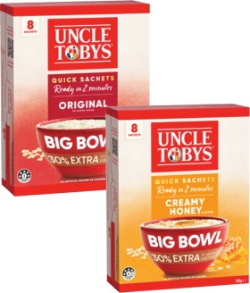 Uncle+Tobys+Oats+Big+Bowl+Sachets+368g