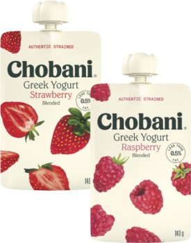 Chobani-Yogurt-Pouch-140g on sale