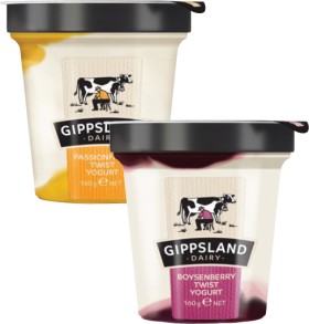 Gippsland-Dairy-Twist-Yogurt-160g on sale