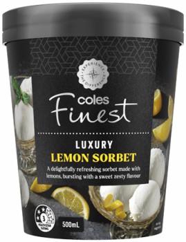 Coles-Finest-Luxury-Lemon-Sorbet-500mL on sale