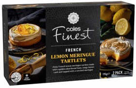 Coles-Finest-French-Lemon-Meringue-Tartlets-2-Pack-195g on sale