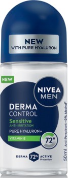 Nivea-Men-Derma-Control-Sensitive-Roll-On-Deodorant-50mL on sale