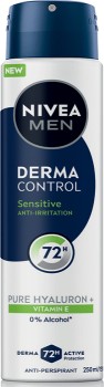 Nivea+Men+Derma+Control+Sensitive+Antiperspirant+Aerosol+Deodorant+250mL