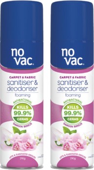 No+Vac+Carpet+Sanitiser+%26amp%3B+Deodoriser+Garden+Breeze+290g