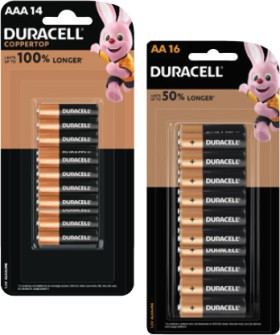 Duracell+Coppertop+Batteries+AA+16+Pack+or+AAA+14+Pack