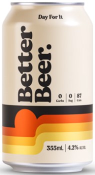 NEW-Better-Beer-Zero-Carb-Lager-Cans-24x355mL on sale