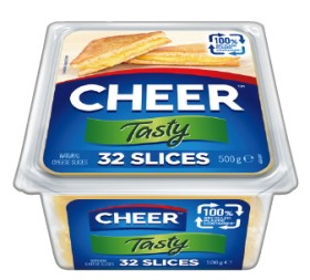 Cheer-Cheese-Slices-32-Pack-Selected-Varieties on sale