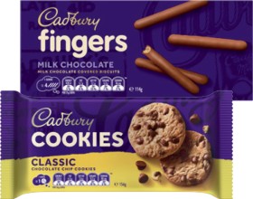 Cadbury+Cookies+156g%2C+Fingers+Chocolate+Biscuits+114g+or+Olina%26rsquo%3Bs+Bakehouse+Mini+Cookies+120g+Selected+Varieties