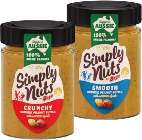 Bega-Simply-Nuts-Peanut-Butter-325g-Selected-Varieties on sale