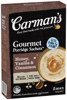 Carman%26rsquo%3Bs+Gourmet+Porridge+Sachets+6-8+Pack+Selected+Varieties