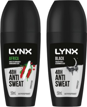 Lynx+Antiperspirant+Roll-On+50mL+Selected+Varieties