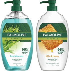 Palmolive-Naturals-Body-Wash-1-Litre-or-Luminous-Oils-Body-Wash-750mL-Selected-Varieties on sale