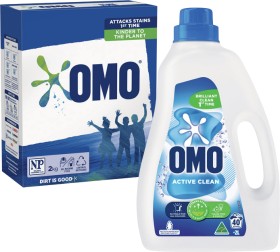 OMO+Laundry+Liquid+2+Litre%2C+Powder+2kg+or+Capsules+28+Pack+Selected+Varieties