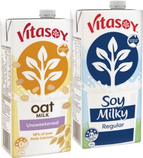 Vitasoy+Unsweetened+or+Milky+Long+Life+UHT+Milk+1+Litre+Selected+Varieties