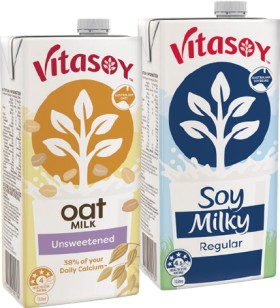 Vitasoy+Unsweetened+or+Milky+Long+Life+UHT+Milk+1+Litre+Selected+Varieties