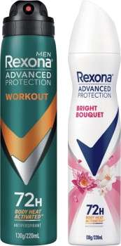 Rexona-Advanced-Protection-Antiperspirant-Spray-220mL-Selected-Varieties on sale