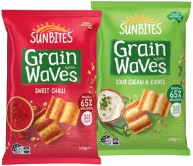 Sunbites+Grain+Waves+Wholegrain+Chips+170g+Selected+Varieties